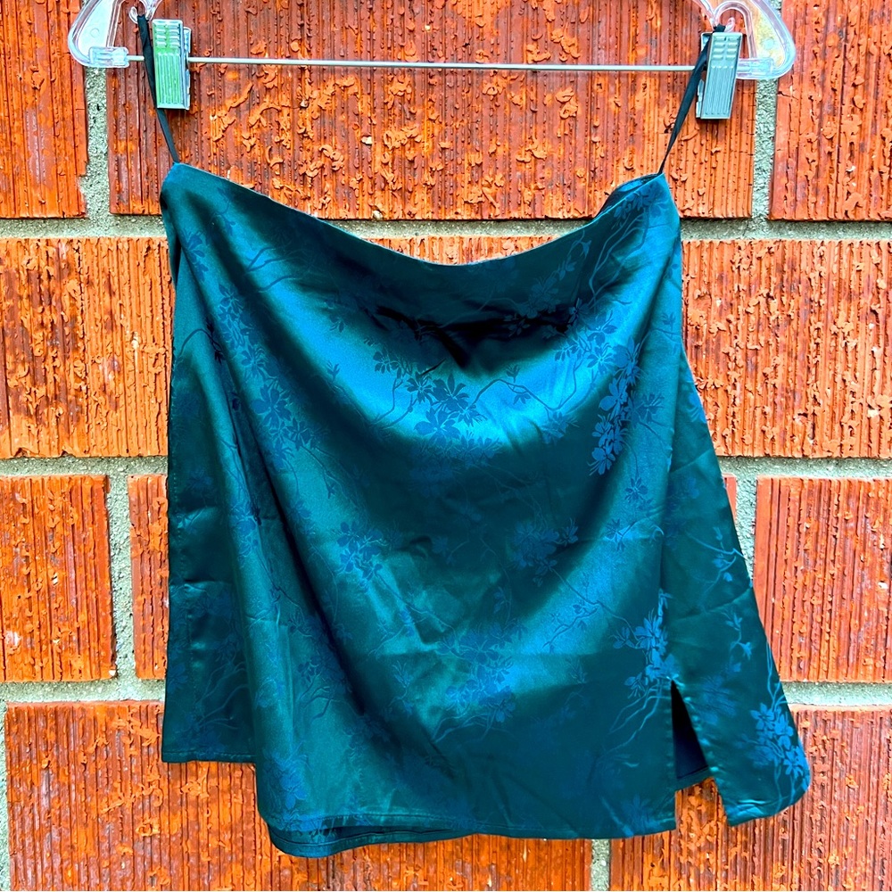 High-waist mini skirt